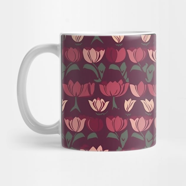 Tulips Flower Seamless Pattern V2 by Family journey with God